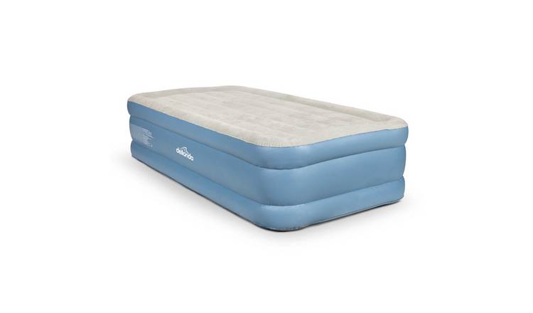 Dellonda Single Deluxe High Raised Air Bed - Blue