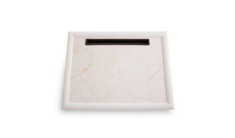 Orsina Portada Marble Lap Tray with Ipad Holder – Ecru