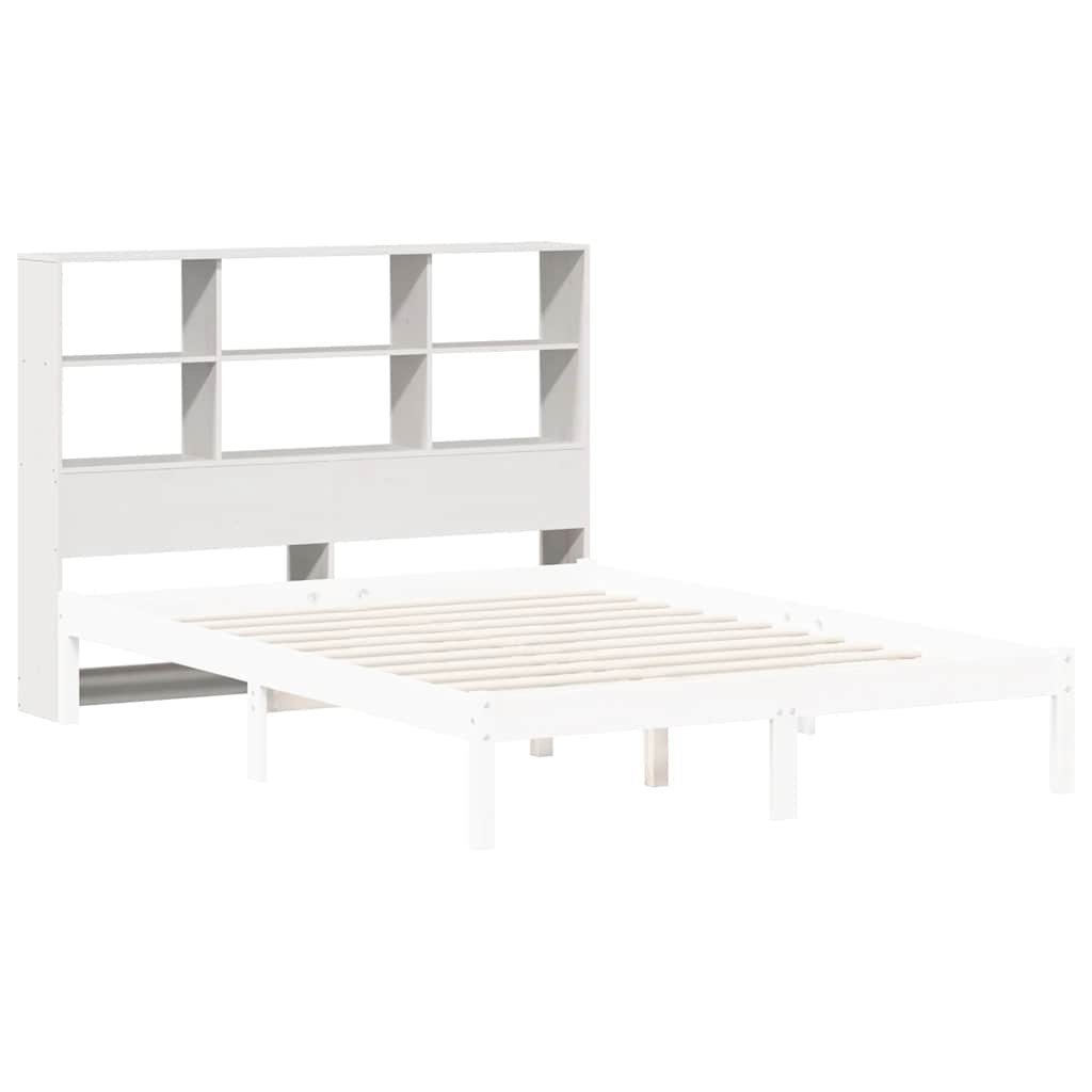 Walplus Pine Wood Headboard with Storage - White - 166 x 23 x 110 cm - Image 8
