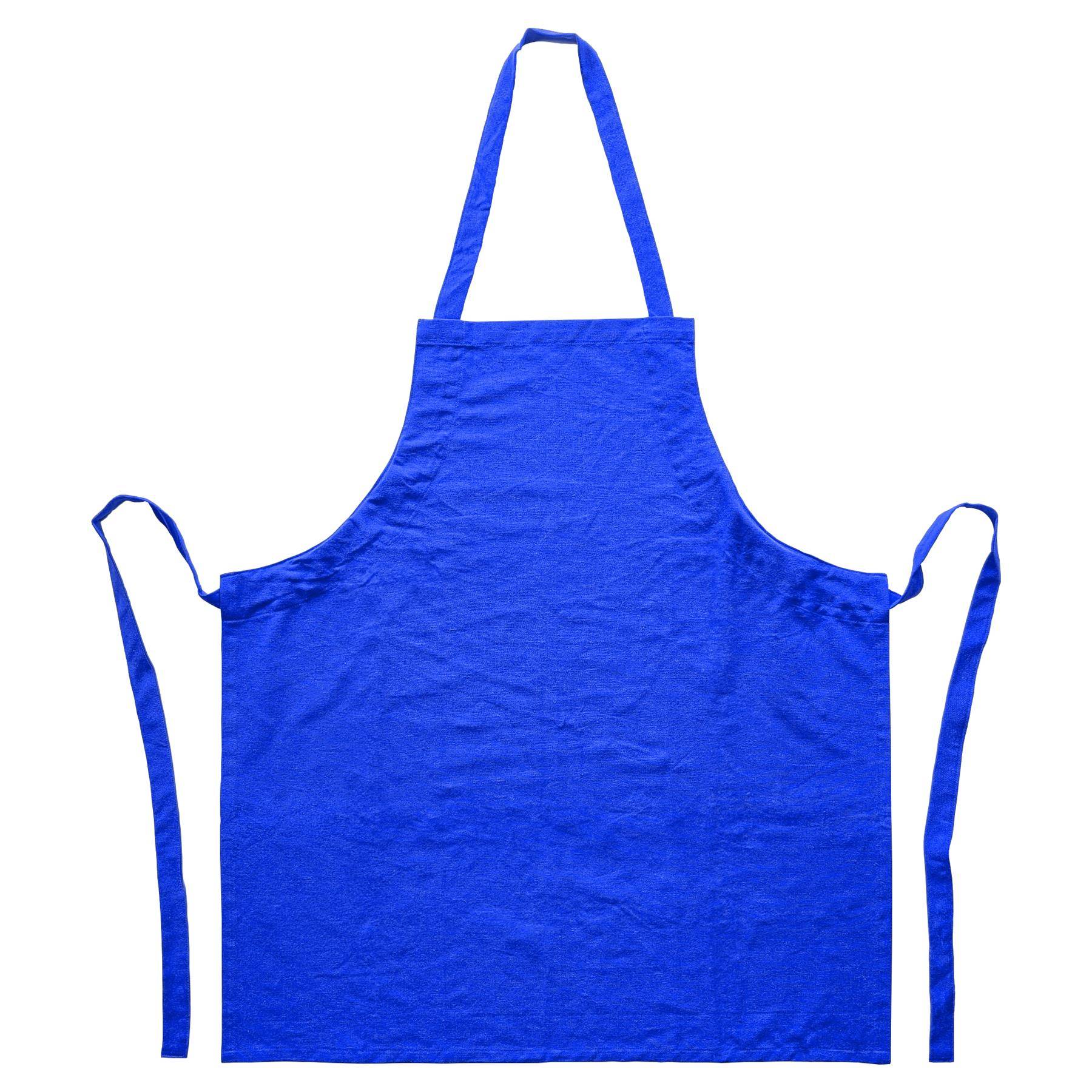 Nicola Spring Cotton Kitchen Bib Apron - Royal Blue - Image 1