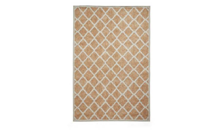 Mega Flooring Yellow Modern Geometric Rug - 122 x 170cm