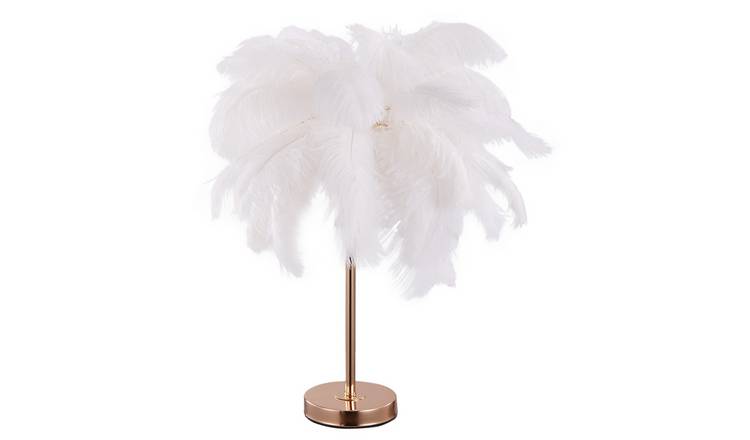 Living and Home Feather Table Lamp