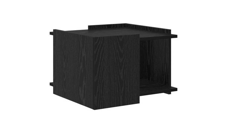 Walplus Engineered Wood Coffee Table - Black Oak - 50.5 x 50 x 33 cm