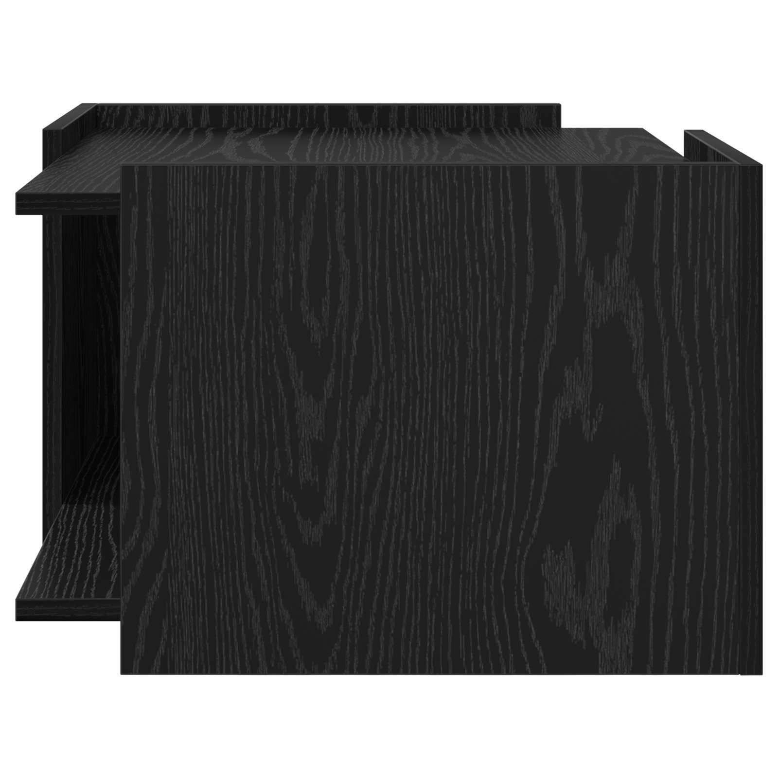 Walplus Engineered Wood Coffee Table - Black Oak - 50.5 x 50 x 33 cm - Image 5