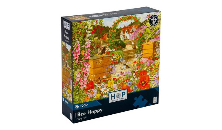The House of Puzzles Bee Happy 1000 Piece Jigsaw Puzzle