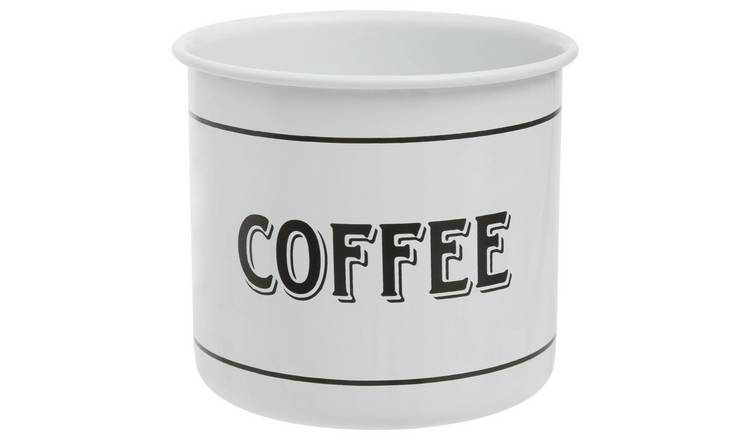 Orsina Grocer Metal Mug – Black and White