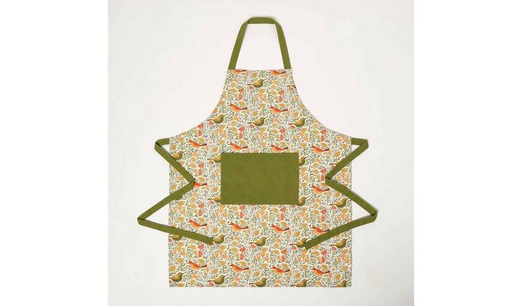 Homescapes Song Bird Apron - Green