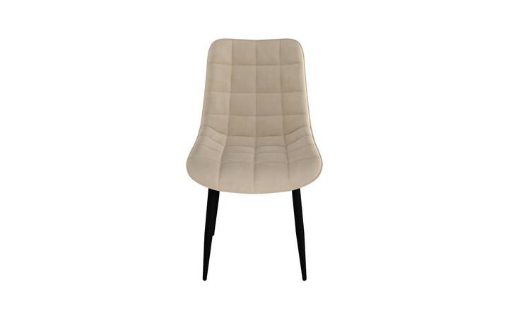 Furniture Online Nova Set Of 6 Velvet Dining Chair – Beige
