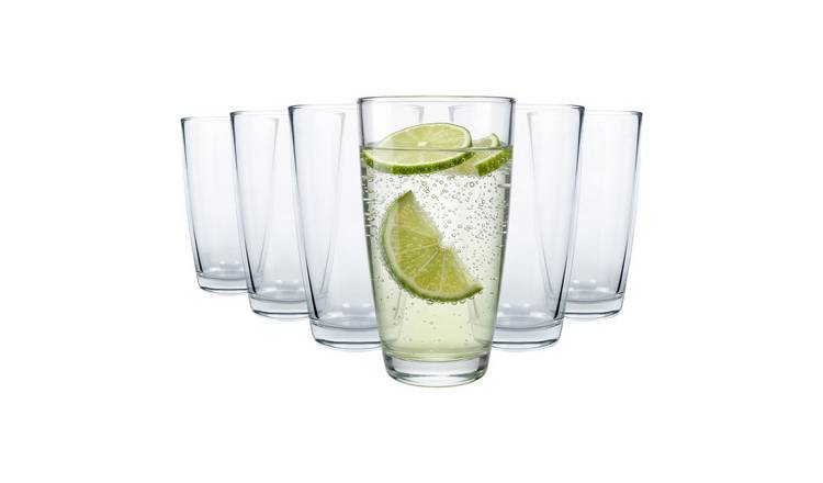 Argon Tableware Conical Highball Glasses - 400ml - Pack of 6