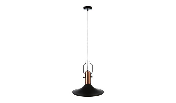 Orsina Argo Large Pendant Light in - Black and Copper