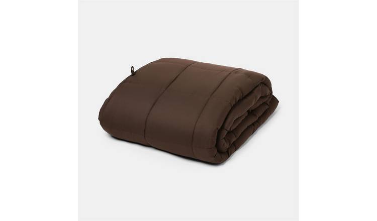 OHS Supersoft 8kg Weighted Blanket - 150x200cm - Chocolate