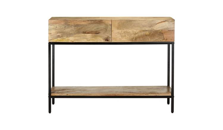 Berkfield Solid Mango Wood Large Storage Cabinet - Natural