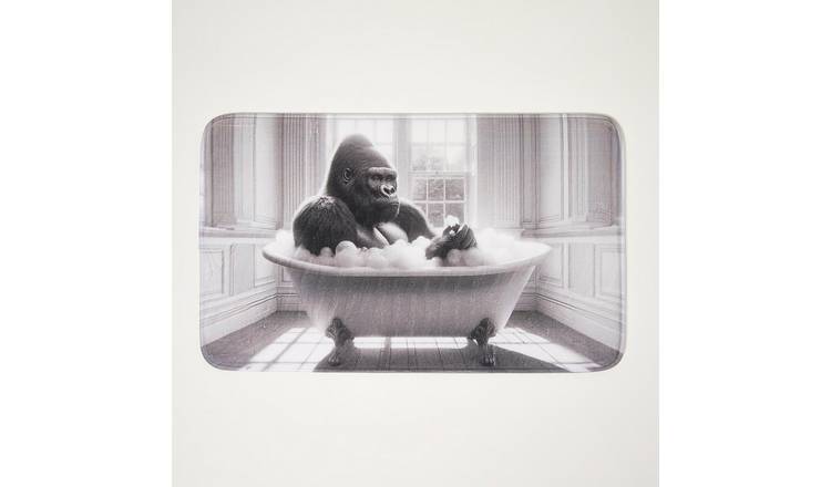 Homescapes Soft Gorilla Bath Mat, 45 x 75cm