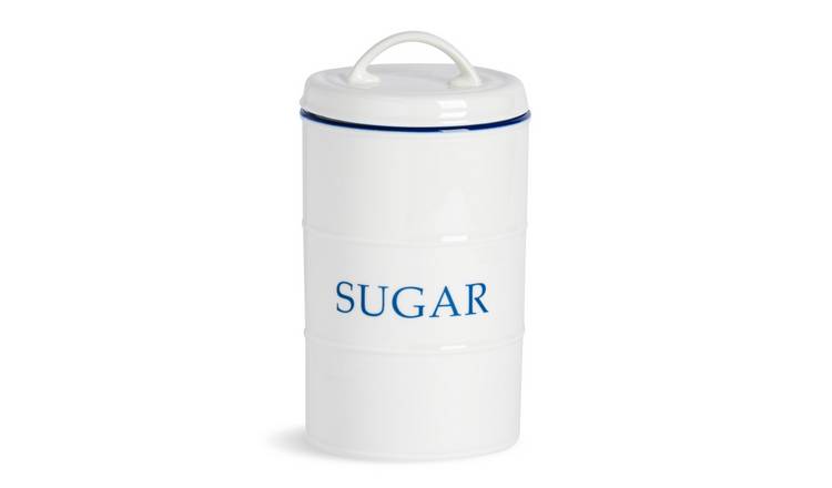 Nicola Spring White Farmhouse Sugar Canister