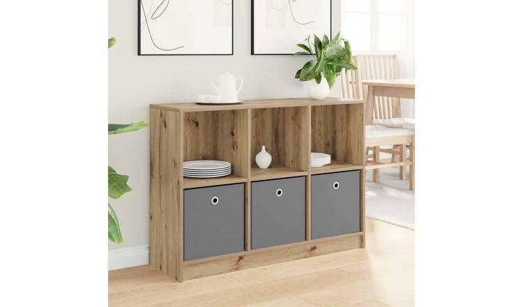 Walplus Sideboard - Oak - 102 x 32 x 73.5 cm