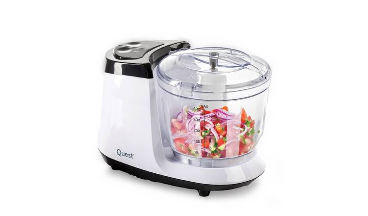 Quest Mini Food Processor with 400ml Capacity - White