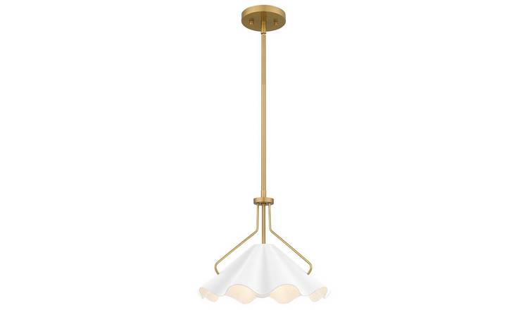 Elstead Quoizel Dome Pendant Light - Aged Brass