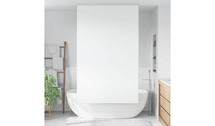 Walplus PEVA Shower Roller Blind - White - 140 x 240 cm