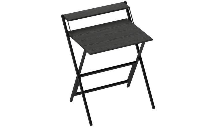HOMCOM Space Saving 70 cm Foldable Computer Desk - Black