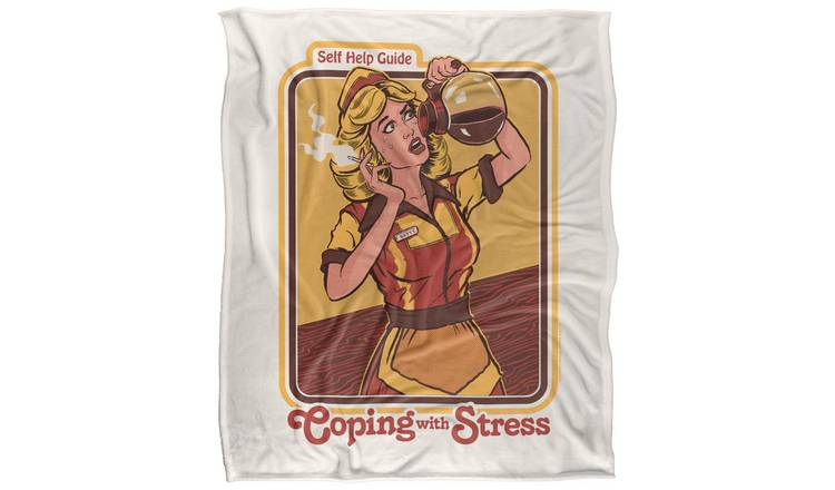 Steven Rhodes Coping With Stress Soft Touch Blanket - 152cm x 127cm