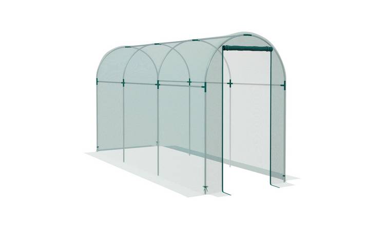 Outsunny Bird Netting Heavy Duty with Zipped Door Anti Insects - Green