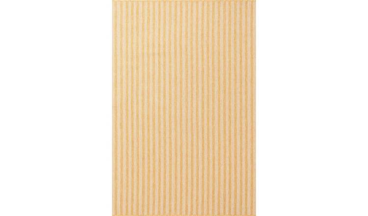 Ted Baker White Indoor Outdoor Linley Ochre Striped Rug - 160 x 230cm