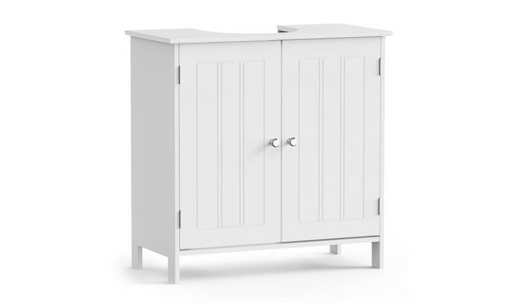 VonHaus Holbrook Shaker Under Sink Bathroom Cabinet - White