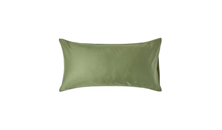 Homescapes Organic Egyptian Cotton King Size Oxford Pillowcase - Moss Green