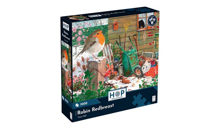 The House of Puzzles Robin Redbreast 1000 Piece Jigsaw Puzzle