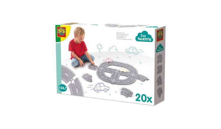 SES Creative Felt Road Circuit 20 Piece Puzzle Set