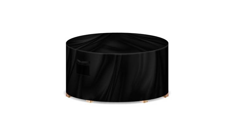 Gracious Gardens Round Garden Furniture Cover Black - 190x80cm