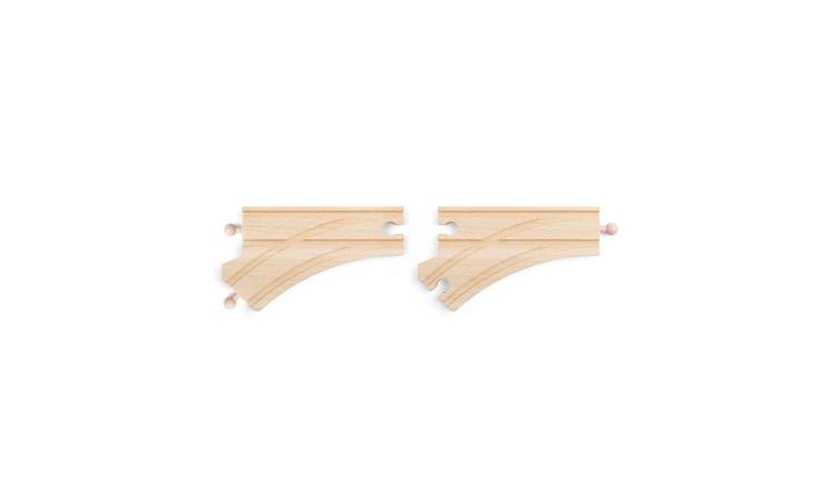 Bigjigs Rail Curved Points (Pack of 2) - 3 Years +