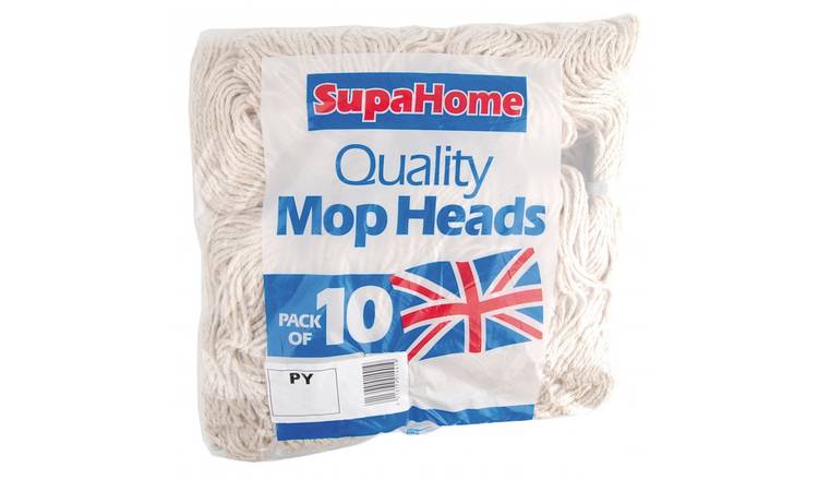 SupaHome PY Pack of 10 Mop Head - White