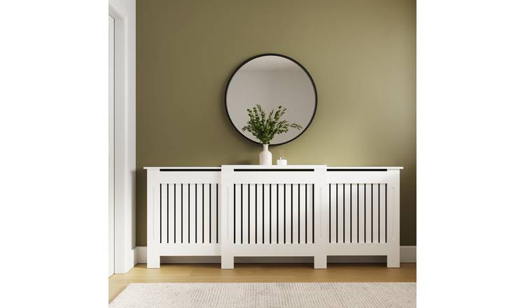 GFW Harrison Adjustable Radiator Cover - White