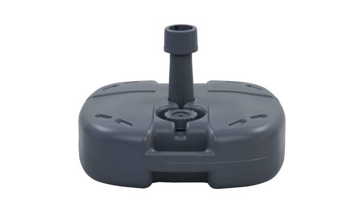 Walplus Plastic Portable Umbrella Base /Water Filled - Grey - 45 x 47.5 x 13 cm