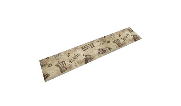 Walplus Washable Coffee Brown Kitchen Rug - Brown - 60 x 300 cm