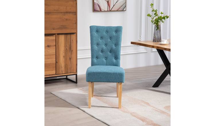 Artemis Home Set of 2 Pienza Fabric Dining Chairs - Set of 2 - Teal