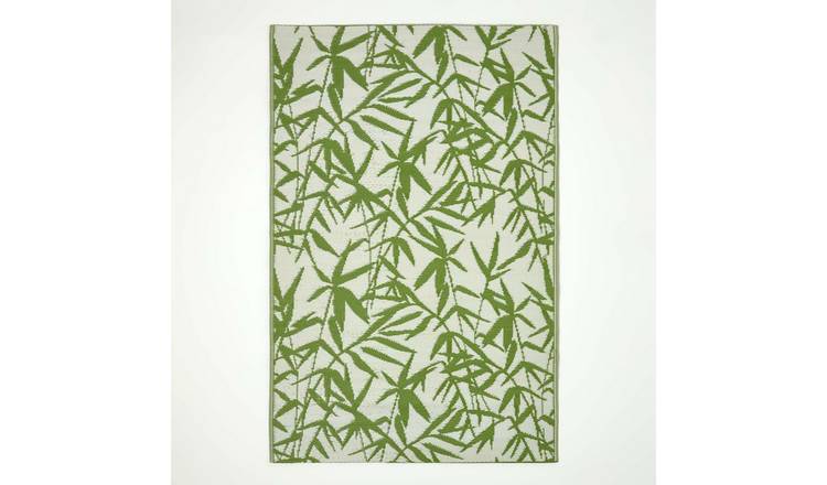 Homescapes Zena Tropical Waterproof Reversible Outdoor Rug -  120 x 180 cm