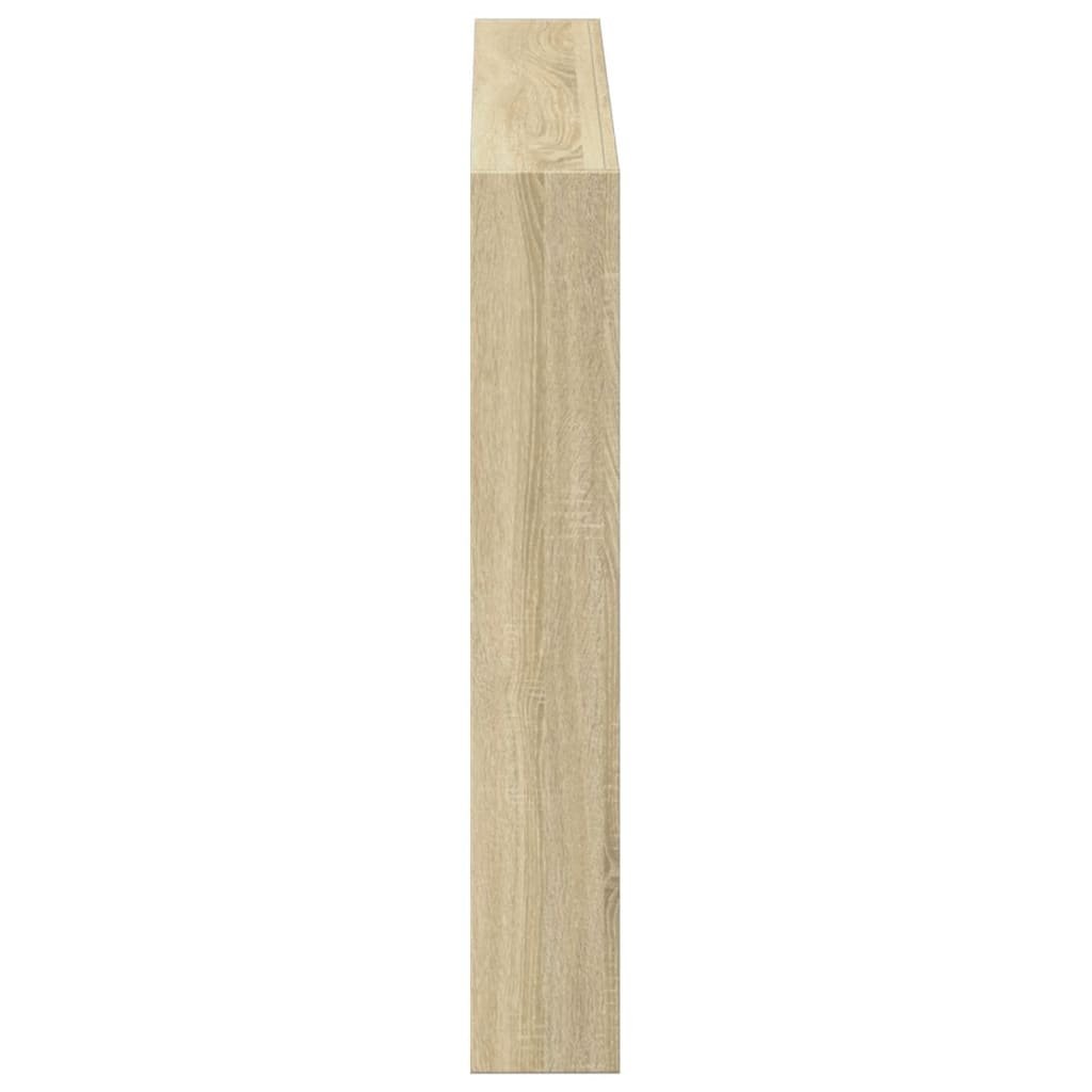 Walplus Engineered Wood LED Headboard Cabinet - Light Oak - 100 x 17 x 102 cm - Image 7