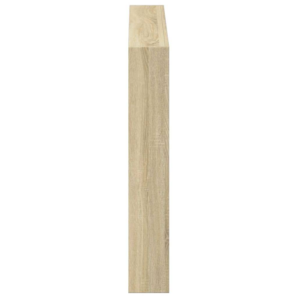 Walplus Engineered Wood LED Headboard Cabinet - Light Oak - 100 x 17 x 102 cm - Image 7