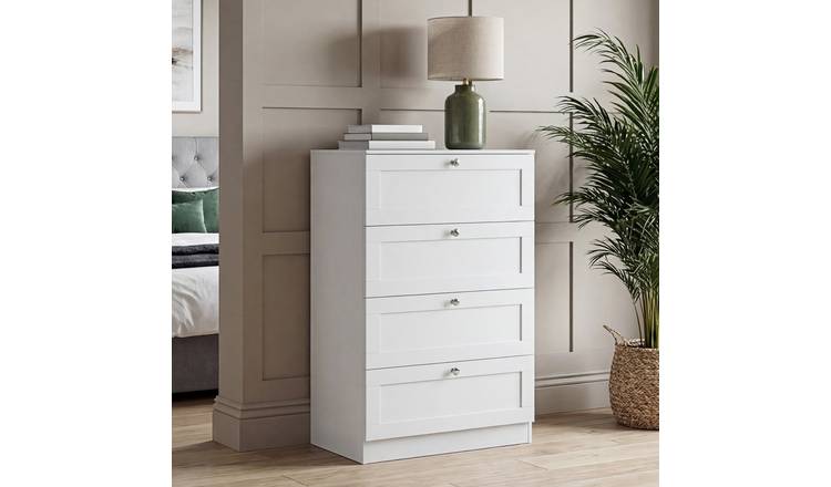 Vida Designs Altino 4 Drawer Chest - White