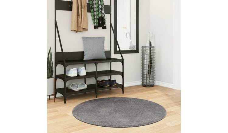 Walplus HUARTE Polyester 18 mm Pile Rug - Anthracite - 100 cm
