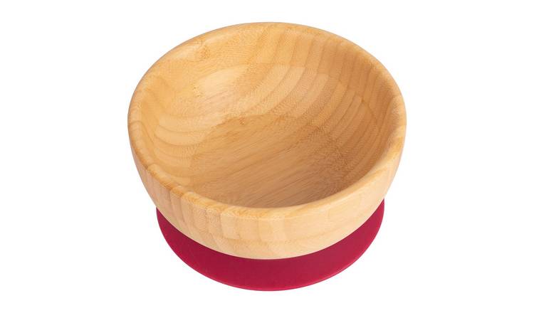 Tiny Dining Children's Bamboo Suction Bowl - Red