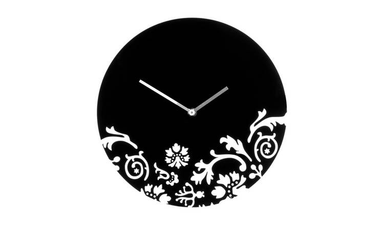 Orsina Issak 30cm Dia Wall Clock - Black