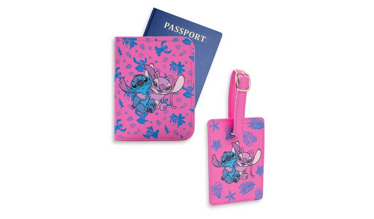 Lilo Stitch Travel Set Kids Unisex Wallet Gift Set - Pink