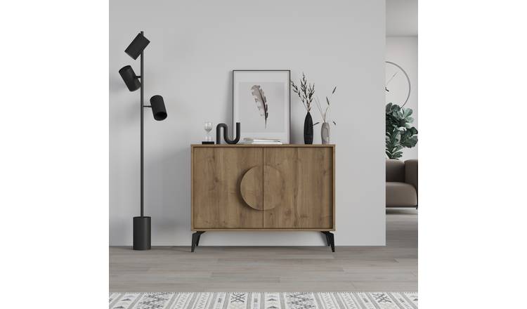 Decortie Gora 2 Sliding Door Sideboard - Dark Oak Effect