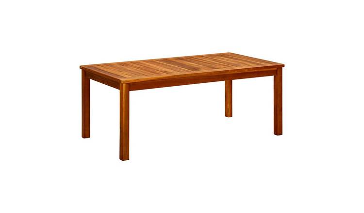 Walplus Solid Acacia Wood Garden Coffee Table - Brown - 110 x 60 x 45 cm