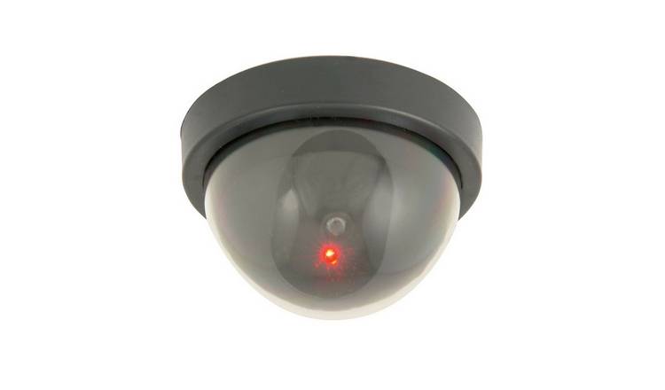 Loops Direct LED Dummy Dome Security Camera - Red