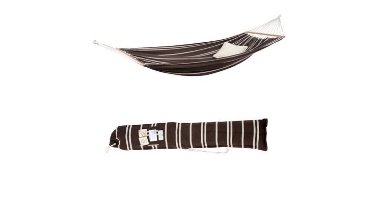 Amazonas Brasilia Single Cotton Spreader Bar Hammock – Mocca