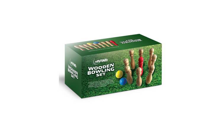 Toyfinity Wooden Bowling Set